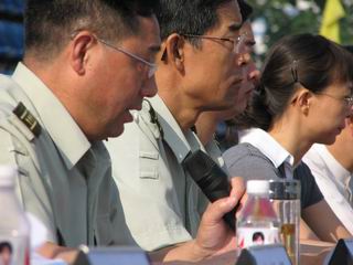 省军区唐其良大校讲话